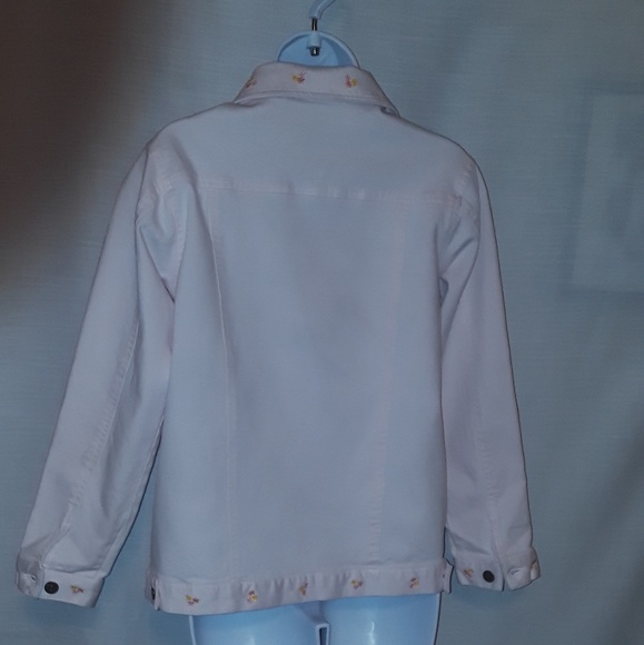 Denim &Co. Pink cropped Jacket - Picture 3 of 4